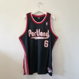 2000s Bonzi Wells #6 Nike Portland Trailblazers blazers jersey rare vtg